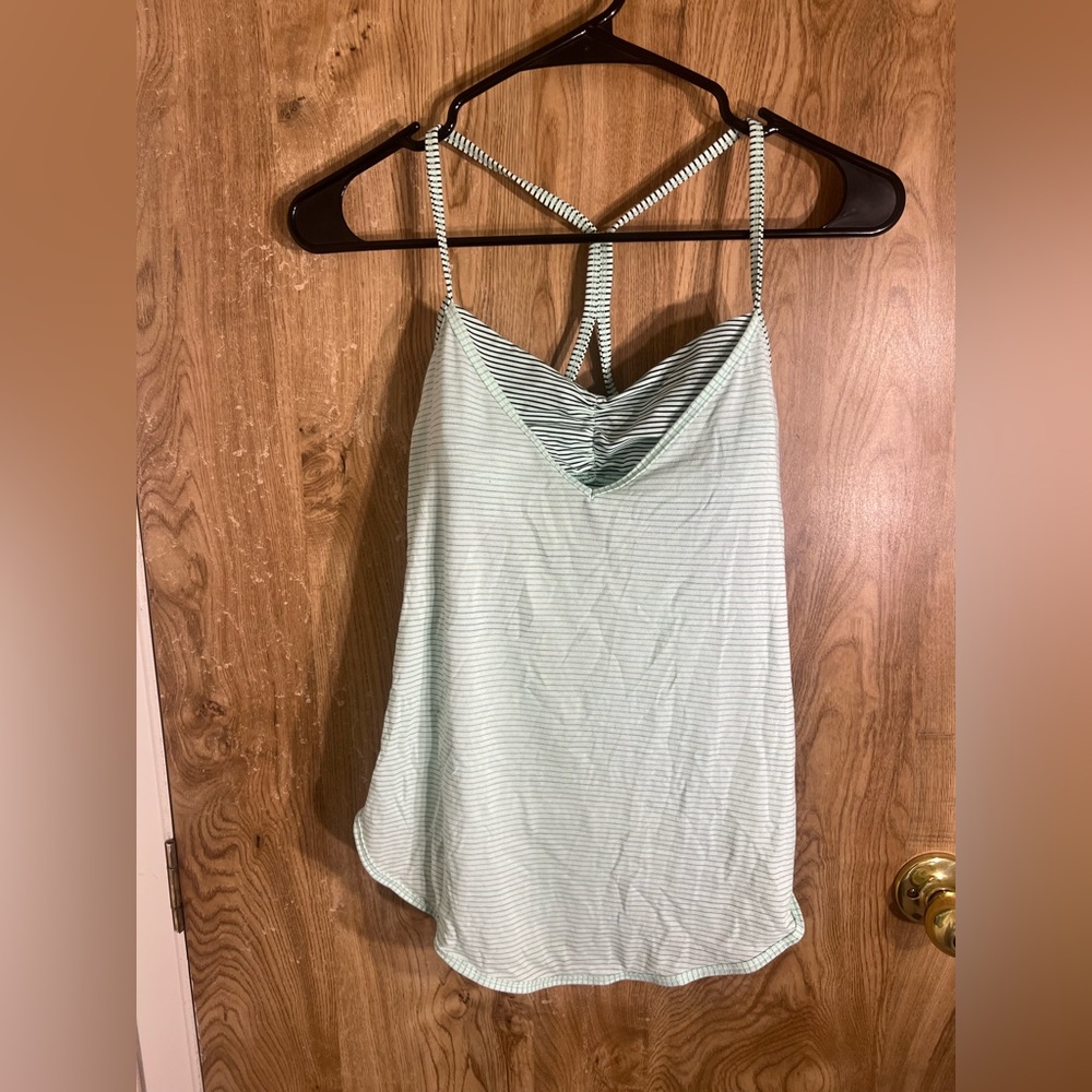 Lululemon breezy tank striped spaghetti strap tank